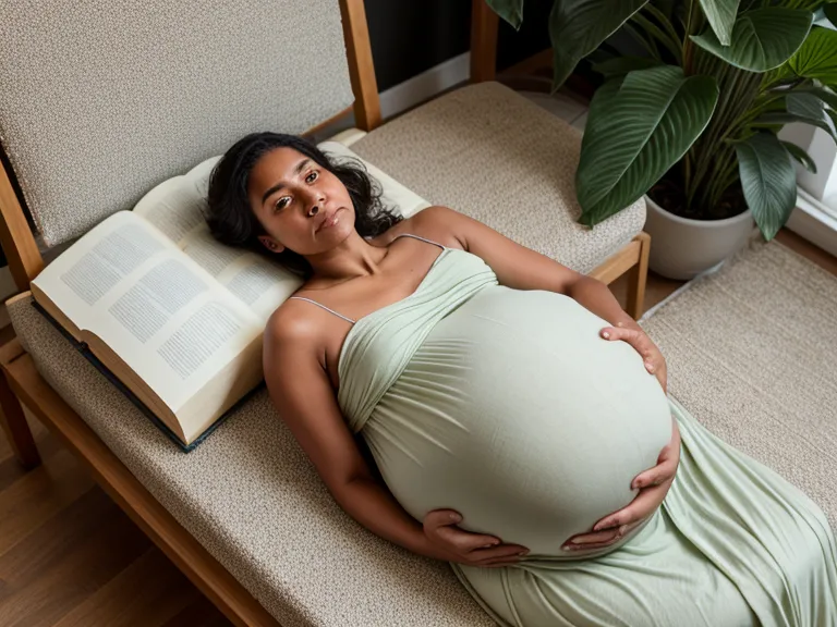 Tejido manual frente a un balcón de Cartagena, símbolo de la preparación emocional y la maternidad consciente durante el embarazo.
