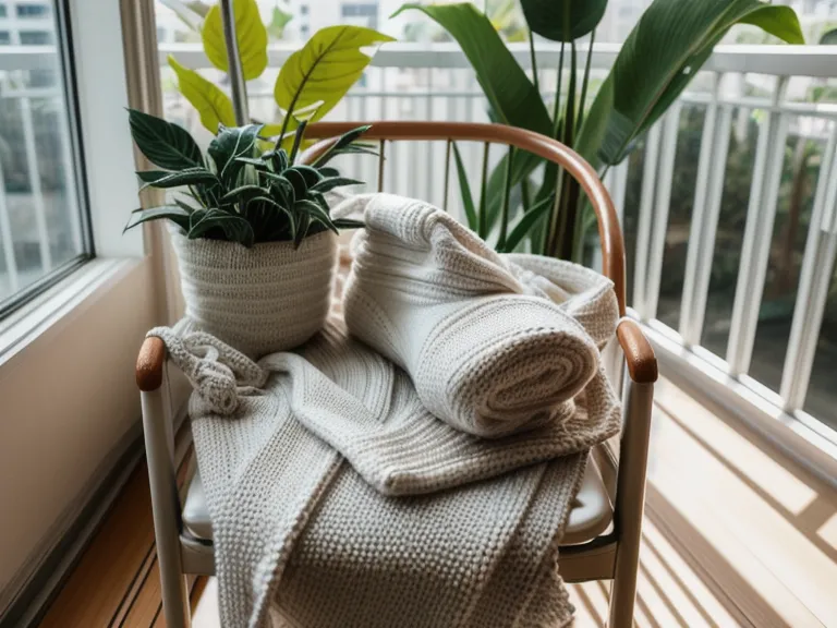 Maleta para el hospital con ropa de bebé en una silla de madera