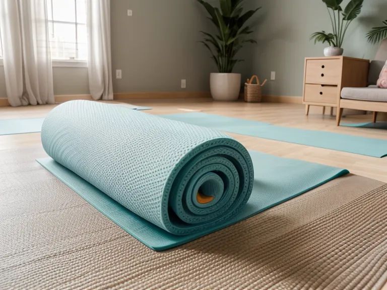 Rincón de meditación y yoga prenatal para practicar maternidad consciente en casa