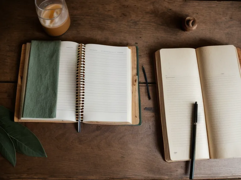 Cuaderno abierto con apuntes de preparación al parto y maternidad consciente